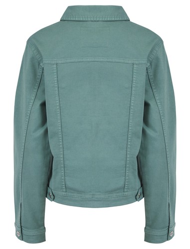 Womens Ladies Stretch Denim Jacket Soft Cotton Summer Bright Colour Fashion Coat - 第 12/13 張圖片