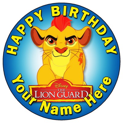 7 5 Lion Guard 2 Personalised Wafer Fondant Paper Cake Topper Cake Toppers Home Garden
