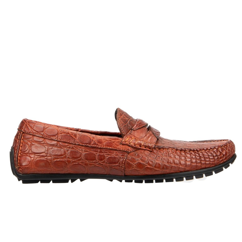 Mocassins Dolce & Gabbana Ragusa En Cuir Caïman Vert - Taille Variable, édition Limitée