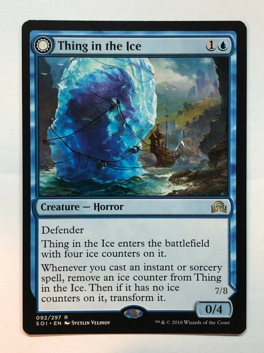 MTG Thing in the Ice Awoken Horror Shadows over Innistrad 092/297