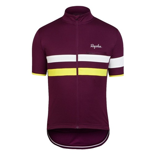 Rapha Mens Short Sleeve Tricolour Cycling Jersey Blue Merino Wool