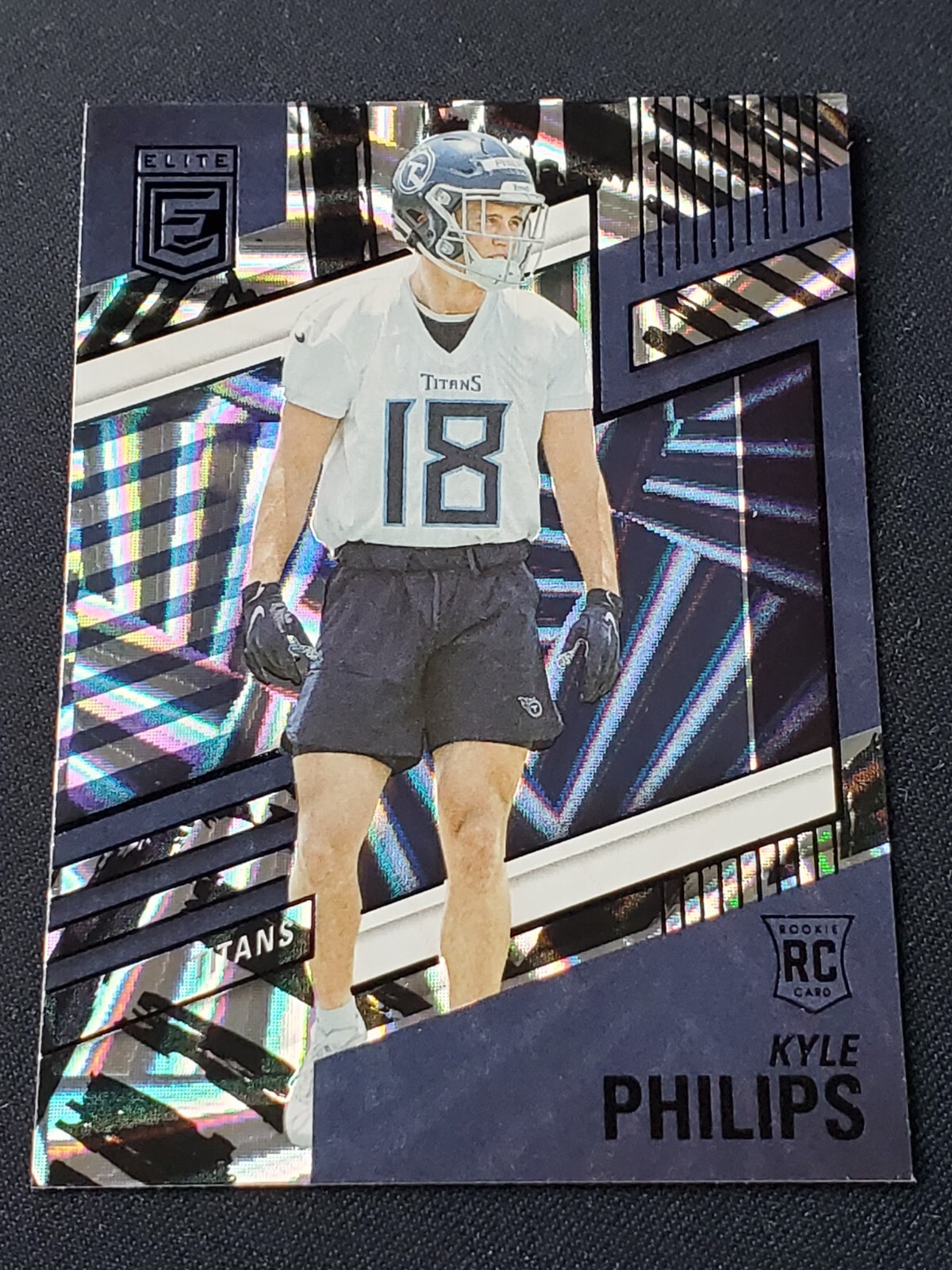 Kyle Philips 2022 Donruss Elite Razzle Dazzle Rookie Parallel #170 RC Titans