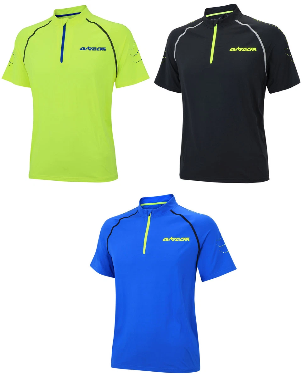 Set Di 3 Magliette Sportive Uomo - Maniche Corte, Per Corsa, Palestra, Crossfit, Padel, Tessuto Traspirante