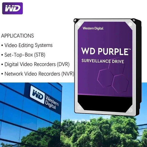 Disco duro interno SATA 4 TB WD púrpura vigilancia CCTV 3,5" PC HDD WD40PURZ - Imagen 4 de 17