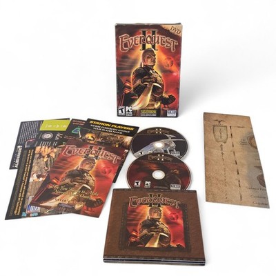 EverQuest 2 II w/Map PC Gaming DVD-ROM 2004 Sony SOE CIB **100% COMPLETE**