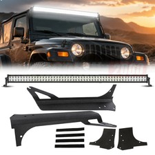 For Jeep Wrangler Tj 1997-2006 52 700w Led Light Bar Mount Bracket Combo Kit
