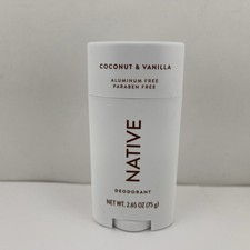 Native Deodorant COCONUT VANILLA Aluminum Free, 2.65 oz - Free Shipping