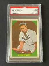 1960 Fleer Hack Wilson PSA 9 Mint #48