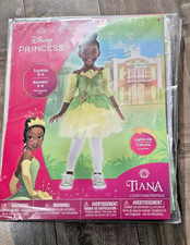 DISNEY PRINCESS TIANA Costume Size Child Small 3-4 Halloween, Dress-up
