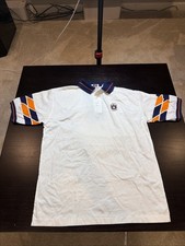 Vintage Auburn Tigers Polo Shirt Mens Large White Striped Logo A II