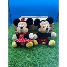 Vintage Disneyland  Walt Disney World Mickey and Minnie Mouse Plush Set - 7  