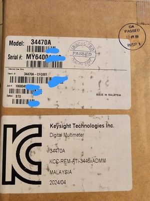 Keysight 34470A Digital multimeter, 7.5 Digit Truevolt Brand new! NO IMPORT FEE