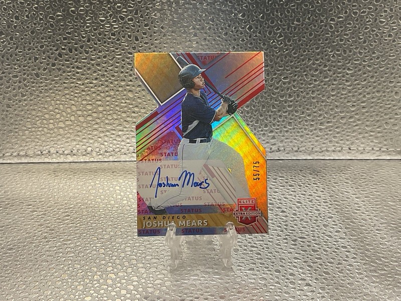 2019 Panini Elite Extra Edition Joshua Mears Status Red DieCut Autographs /75 RC