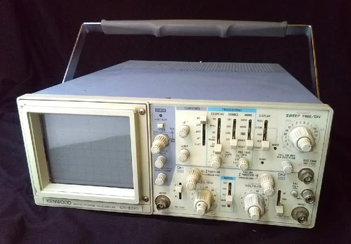 Kenwood Digital Storage Oscilloscope CS-8010 and "Know Your Oscilloscope" Book