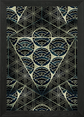 Platonisches massives Oktaeder gerahmtes Wandbild Poster Leinwanddruck Bild
