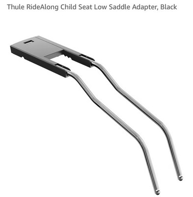 Thule RideAlong Child Seat Low Saddle Adapter   Black Bracket for Rear Mounting