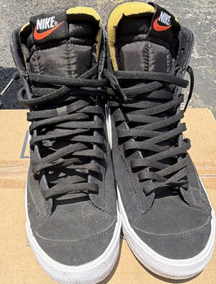 Nike Blazer '77 Suede Mid Sneaker Black/White CI1172-005 Men's Athletic 2021