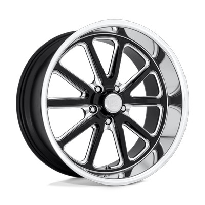 US Mag U117 RAMBLER 18X7 +1 Gloss Black Milled Wheel Rim 5X114.3 5X4.5 (QTY 4)