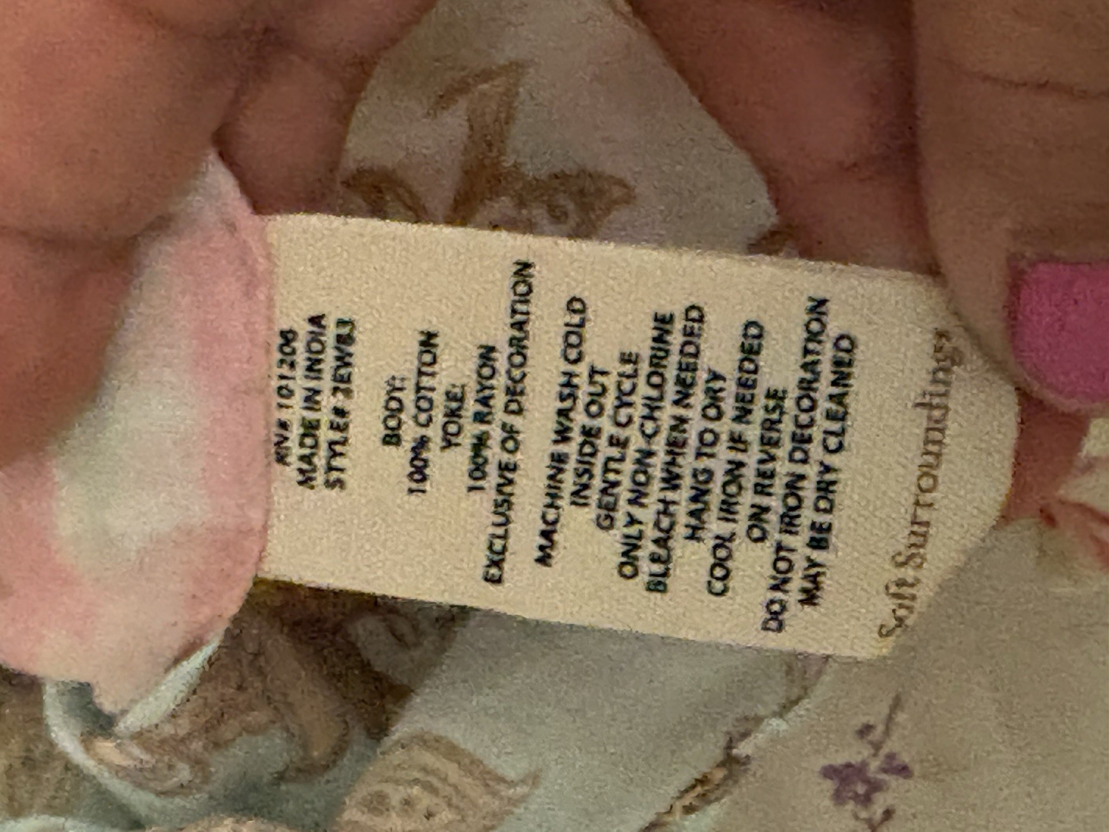 Soft Surroundings Patchwork Floral Button Down | … - image 8