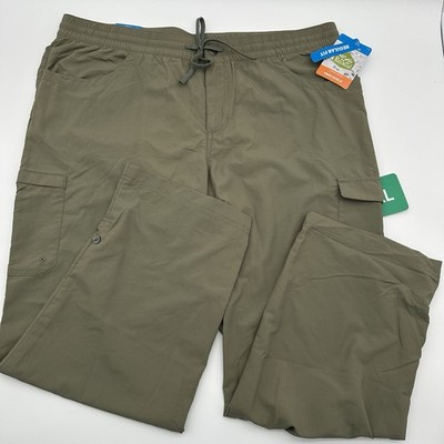 Columbia Womens Omni-Shield Cargo Hiking Pants Size XL Green Straight Leg NWT