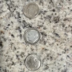 Roosevelt Dime 10C 1964 Lot of 3 US Coins Circulated Uncertified