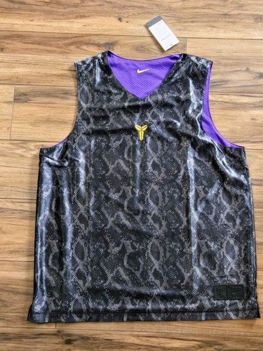 Nike Kobe Bryant Men's Medium Dri-Fit Reversible Jersey Black Purple Mesh