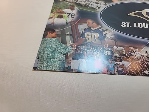 Poster St. Louis Rams NFL Team Vintage Russell Athletic 12" x 18" - Foto 8 di 22