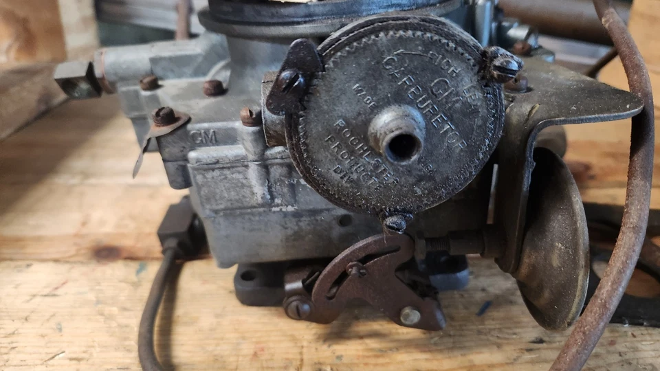 Oldsmobile Rochester 1952 4 bbl carburador original GM7004300 fabricante original Olds Carb 4 brl  Foto 4 de 4