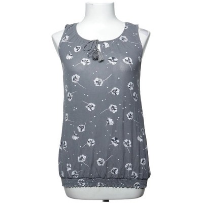 Gina Benotti, Tank­top, Größe: 36/38, Grau/Weiß, Elasthan/Viskose #bcX