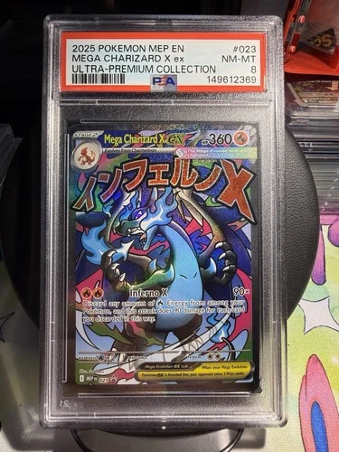 Mega Charizard X EX Promo #23 PSA8