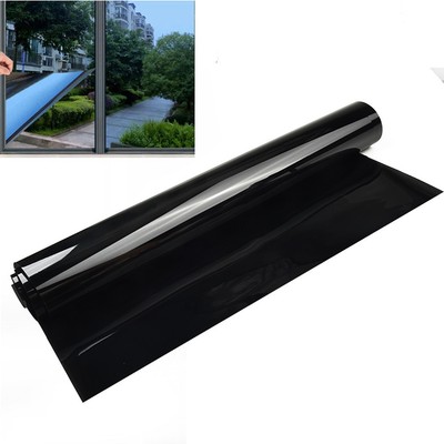 1 Roll Blackout Static Cling Window Film For Privacy Protection To Block Sun UV