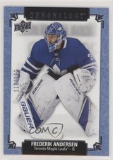 2019-20 Upper Deck Chronology Metallic Blue 118/122 Frederik Andersen #152 a3q