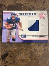 2002 Leaf Rookies & Stars Freshman Orientation /650 Jeremy Shockey Worn Jersey 
