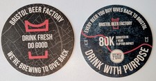 Bristol Beer Factory - 2 x Different Craft Beer Mats