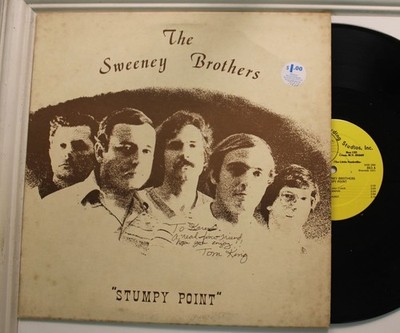 The Sweeney Brothers Autographed Lp Stumpy Point On Riverside - Vg++ / Vg++