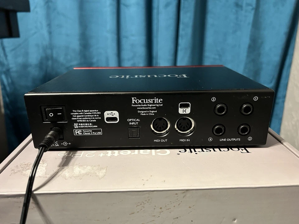 Focusrite Clarett+ 2Pre USB Audio Interface – Good Condition - Image 4 of 4