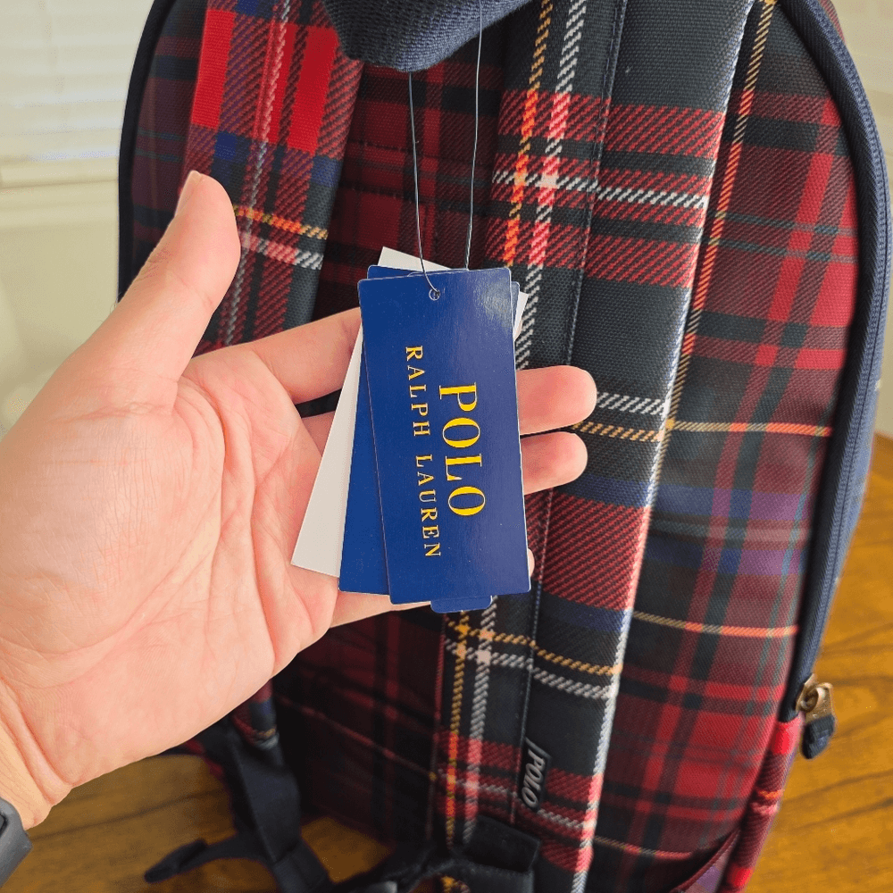 Polo Ralph Lauren Nordic Polo Bear Red Stewart Plaid Nylon