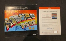 E Street Band Signed Greetings From Asbury Park Vinyl Clarence Clemons +3 PSA