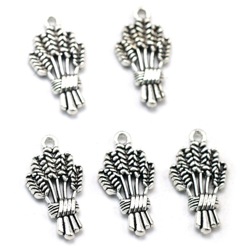 20pcs Alloy Wheatgrass Pendants DIY Charms Jewelry Making Accessory for - Picture 3 of 12