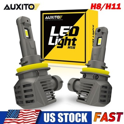 CANBUS H11 LED Headlight Super Bright Bulbs Kit White 22000LM High / Low Beam H9