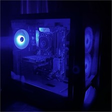 iBuyPower Gaming Desktop Tower Black RGB Lighting Keyboard Mouse Bundle