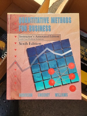 Quant Methods Busns Ed6 Aie by Michael Anderson Jr. (Hardcover)