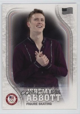 2018 Topps US Olympic & Paralympic Team and Hopefuls Flag /99 Jeremy Abbott 1t3