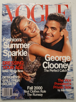 Vogue Magazine June 2000 Gisele Bündchen~George Clooney~Al Gore