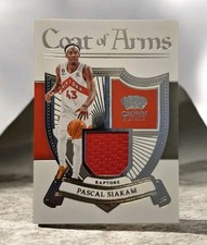 2022-23 Crown Royale Coat of Arms Pascal Siakam Game Used Jersey Patch Raptors 