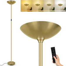 Stepless Dimmable Floor Lamp,30W 3000LM Super Bright LED Torchiere Floor Lamps w