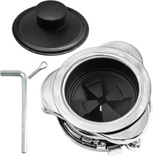 Garbage Disposal Flange Kit and Stopper for InSinkErator,3 Bolt Mount Stainless