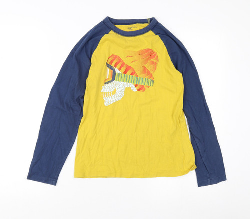 Gap Kinder Jungen gelb blau Langarm Totenkopf T-Shirt 10-11Y - Bild 1 von 12