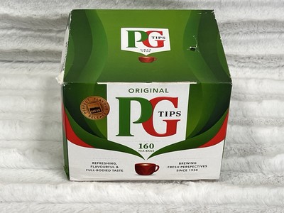 PG Tips Original 160 ct Tea Bags BB 07/2025 Damaged Box