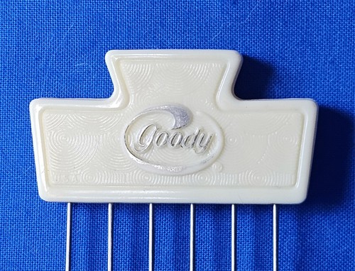 Vintage 70s 80s Goody Hair Pick Stainless Steel Tease Lift Comb Travel/Purse Sz - 第 2/10 張圖片